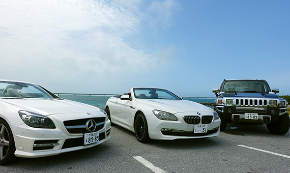 宮古島の旅をより魅力的にする。上級グレード車・オープンカー